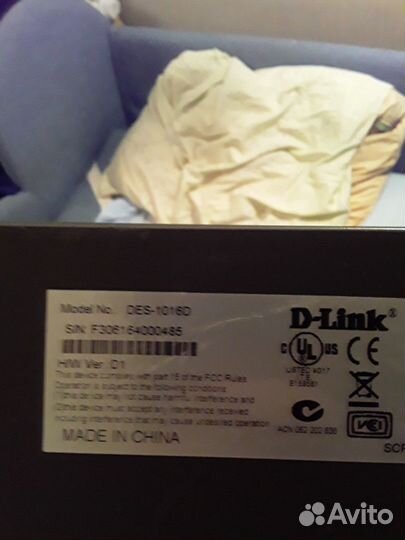 Коммутатор D-Link DES 1016D