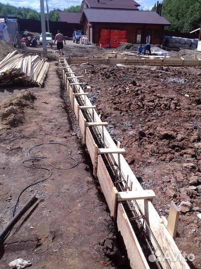 Фундамент. Фундамент под ключ. Заливка фундамента