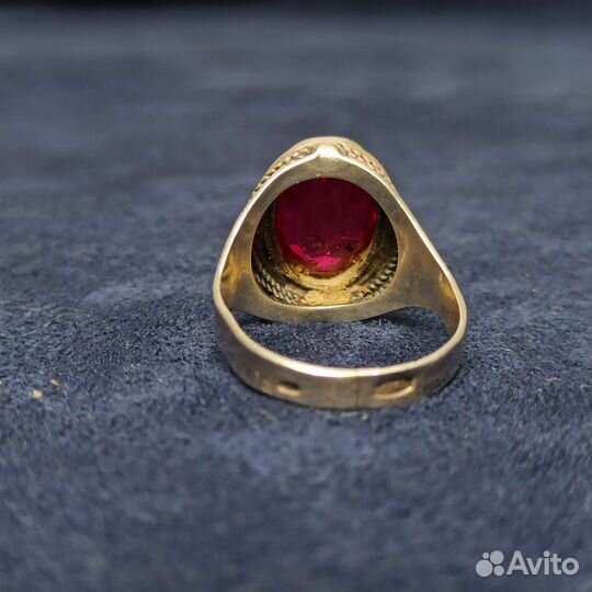 Серебряное Кольцо Корунд Серебро 875 Проба СССР
