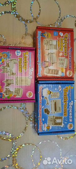 Домики кукольные. Мебель для кукольного домика