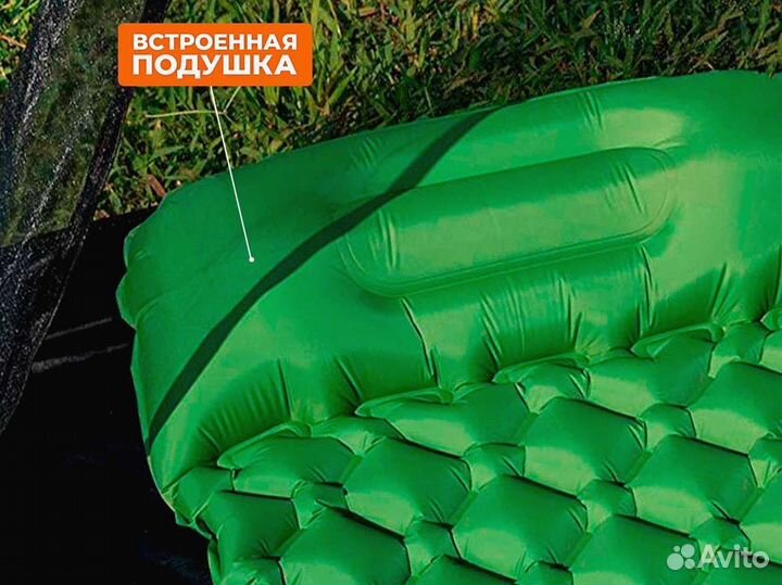 Туристический коврик с встроенным насосом