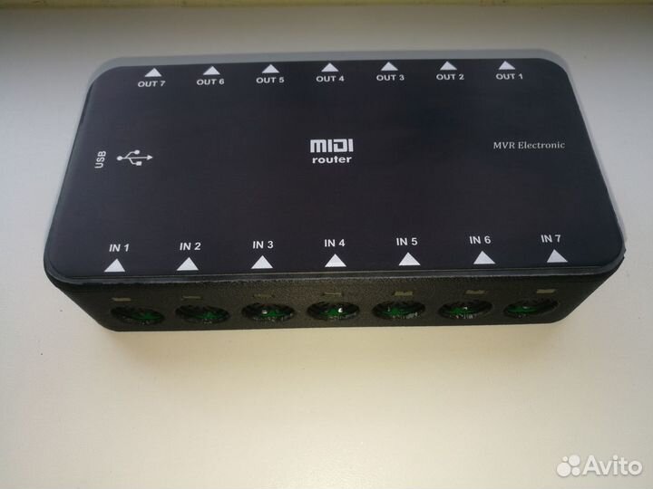 Midi-USB интерфейс, midi router 7х7, midi splitter