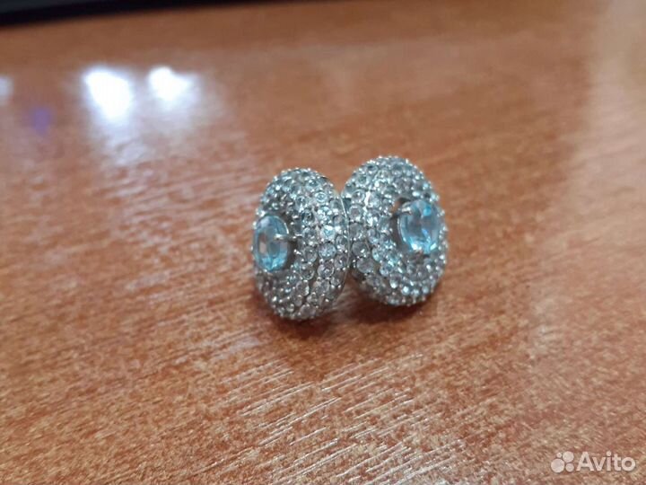 Сережки серебро