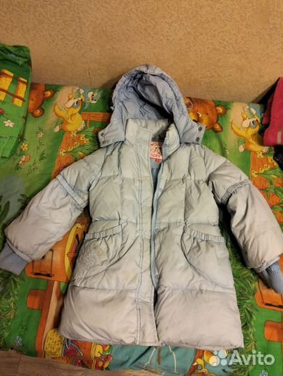 Пуховик для девочки 128