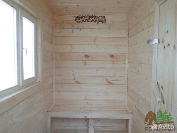 Баня из бруса с односкатной крышей 3x2.3м Веста