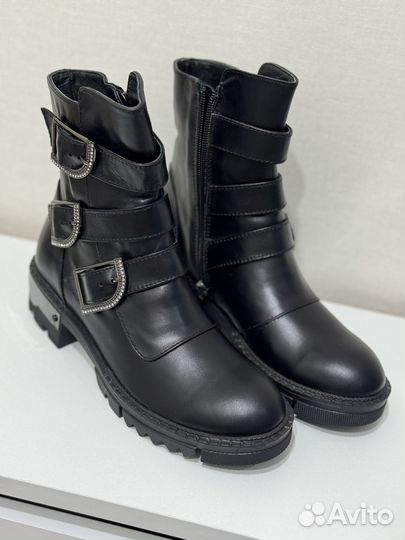 Полусапоги кожанные