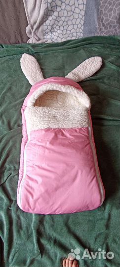 Зимний конверт в коляску на овчине