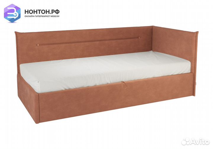 Кровать Альба 0.9 м оранжевая