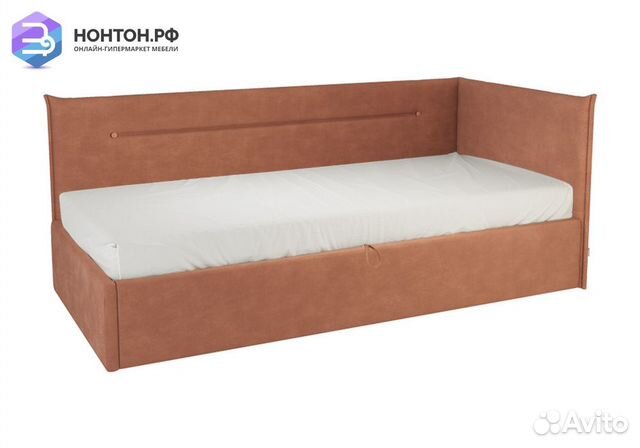 Кровать Альба 0.9 м оранжевая