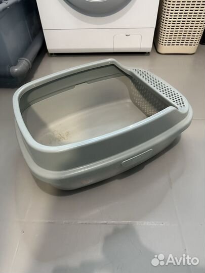 Лоток для кошек большой с бортиками