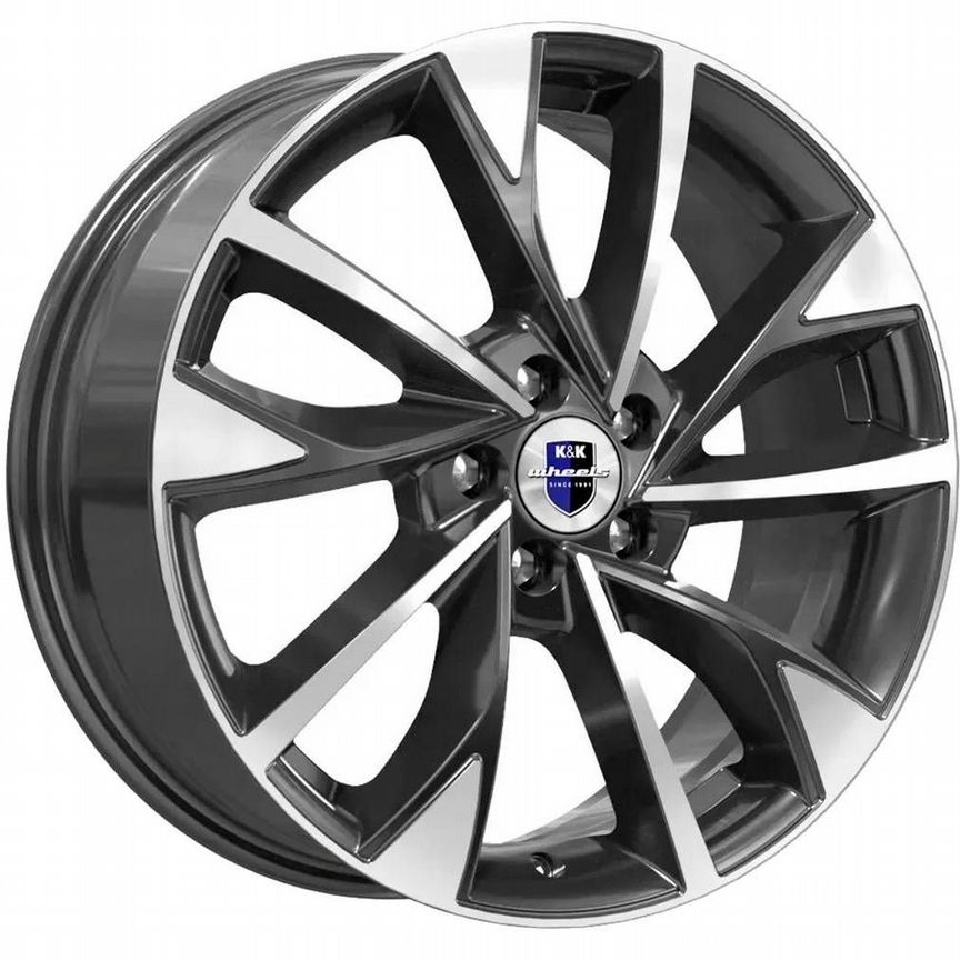 Диски K&K Роквуд 7x17 5x114.3 ET35 D60.1 Алмаз черный