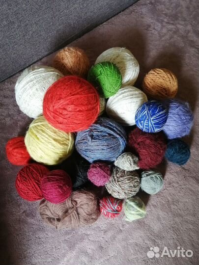 Пряжа нитки для вязания пакетом