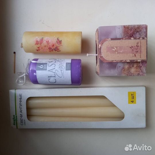 Металлические парные подсвечники со стеклярусом