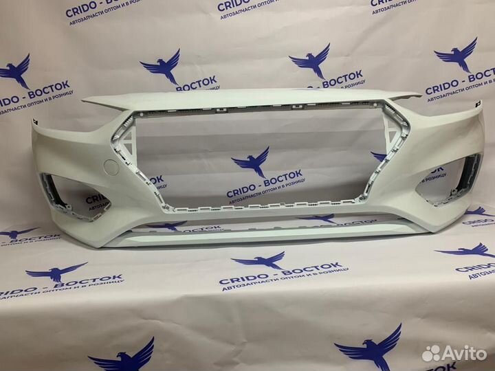 Бампер передний Hyundai Solaris 2 Crystal White