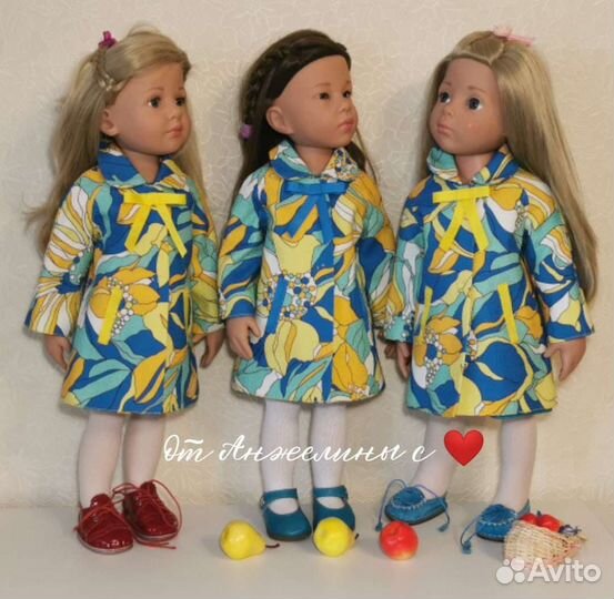 Кукольное пальто для готц, медовушек 50 см