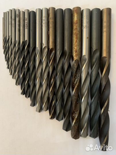 Сверла СССР набор 19шт от 1 до 10 через 0.5