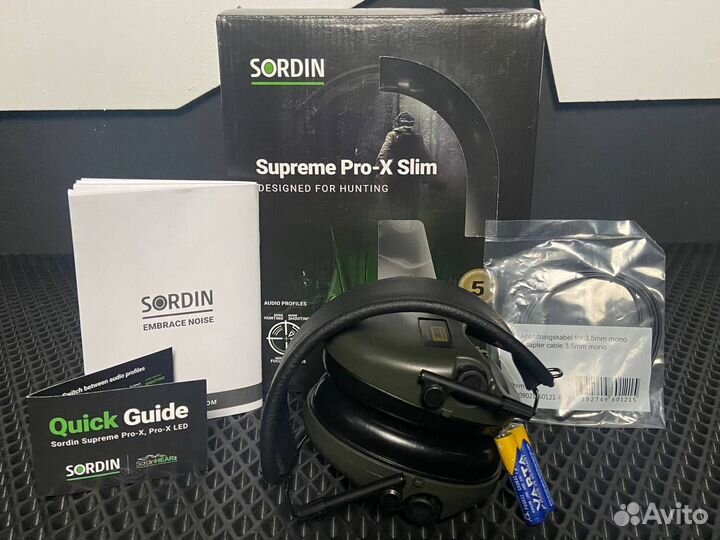 Наушники активные MSA Sordin Supreme Pro-X Slim Le