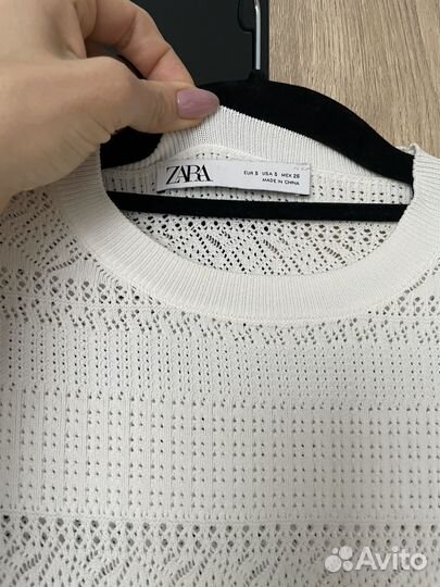 Трикотажное платье zara