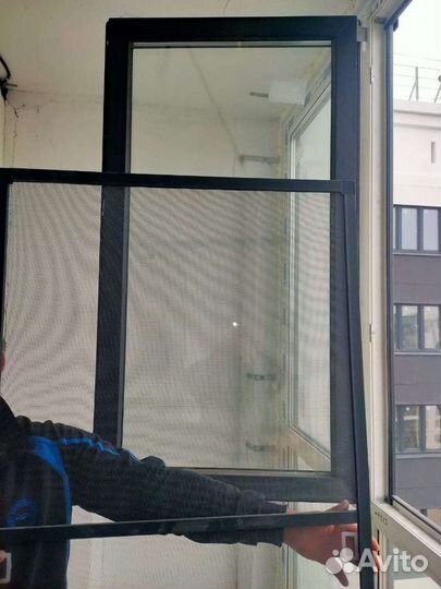 Установка москитной сетки