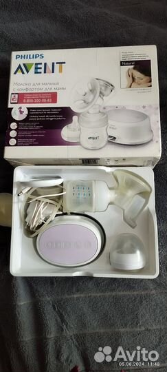 Молокоотсос avent электрический