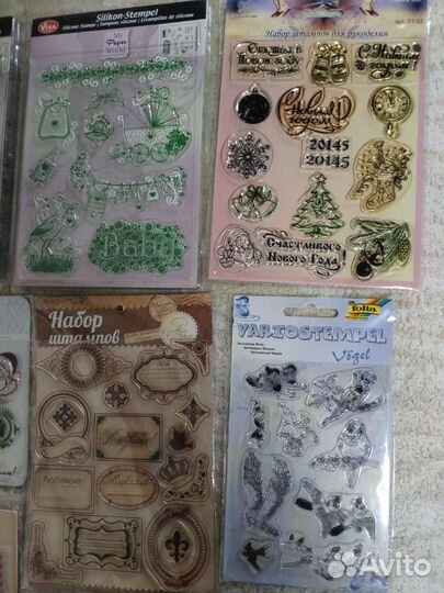 Наборы штампов и штемпельных подушечек