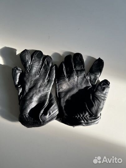 Перчатки зимние кожаные
