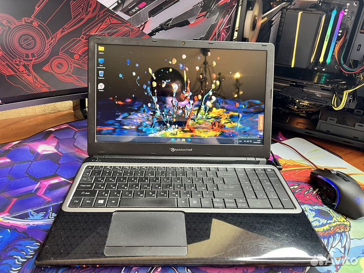 Packard bell intel + 8Ram шустрый ноутбук