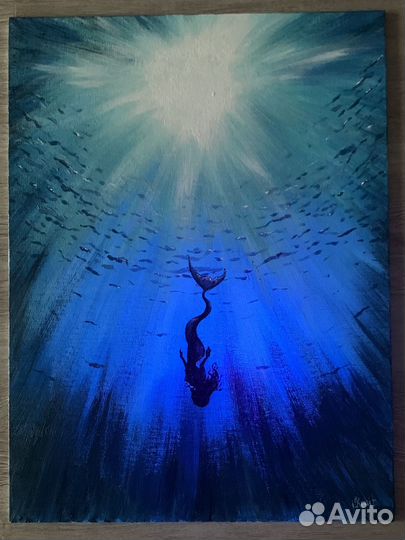 Погружение Картина акрилом
