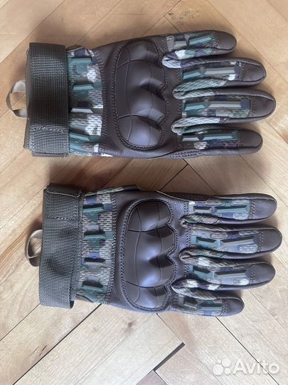 Перчатки тактические кожаные