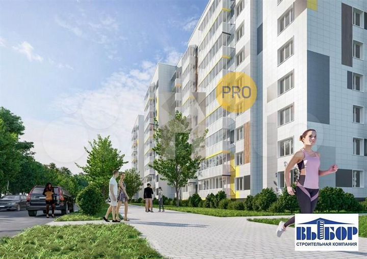 Квартира-студия, 28,3 м², 4/9 эт.