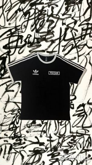 Мужская Футболка Новая adidas россии