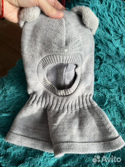 Шапка шлем на девочку