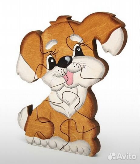 Развивающий деревянный пазл