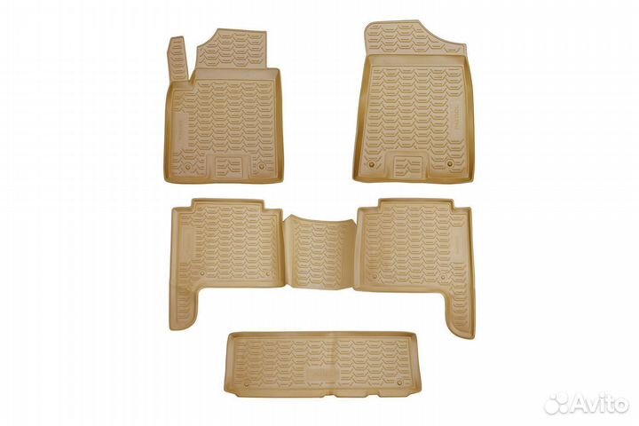 Коврики салона Nissan Patrol VI Y62 бежевые