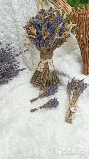Букет из сухоцветов лаванды