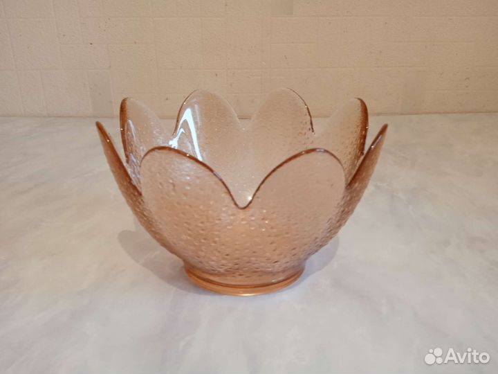 Ваза карамельное стекло СССР