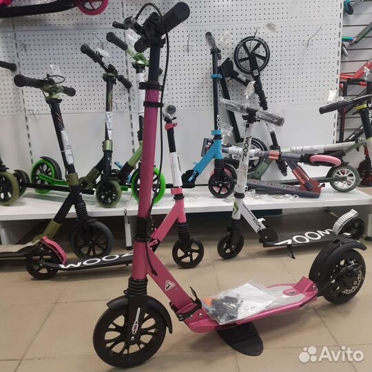 Самокат с дисковым тормозом