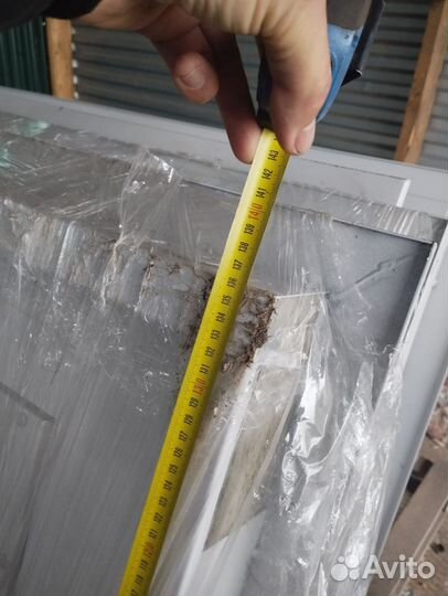 Дверь металлическая двухстворчатая