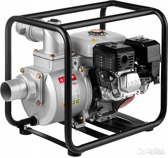 Мотопомпа бензиновая, зубр мпг-1000-80 грязная вод