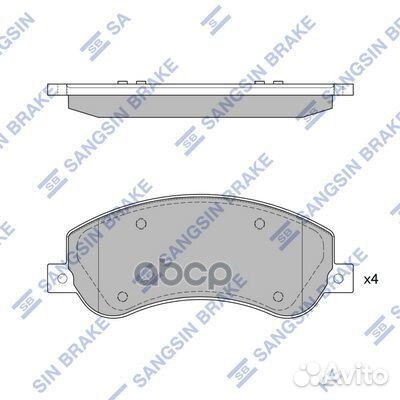 SP1675A колодки дисковые пер. Ford Transit 2.2