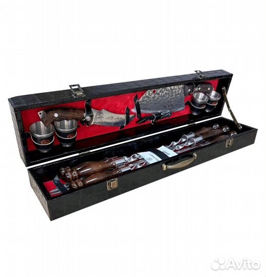 Шашлычный набор подарочный в кейсе