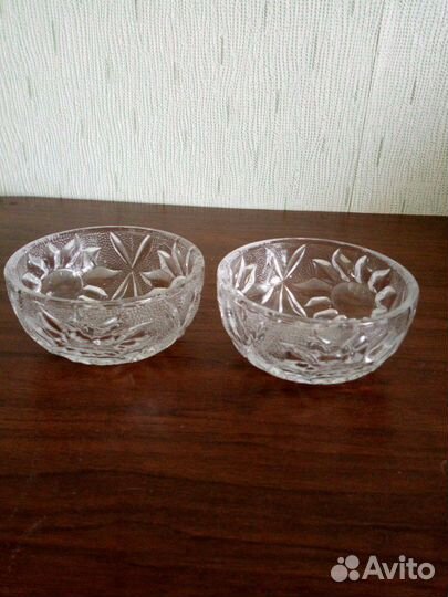 Салатники хрустальные