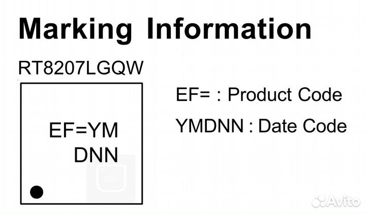 Микросхема RT8207lgqw EF