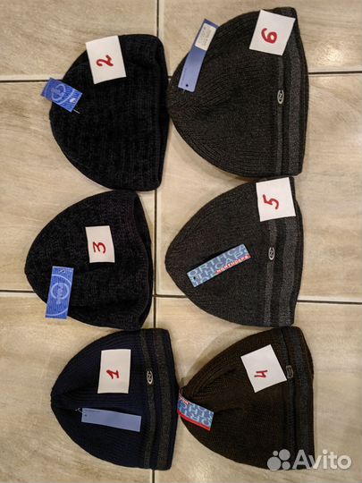 Шапки мужские 80шерсти