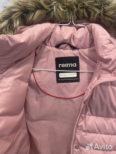 Kerry зимний пуховик 134 розовый