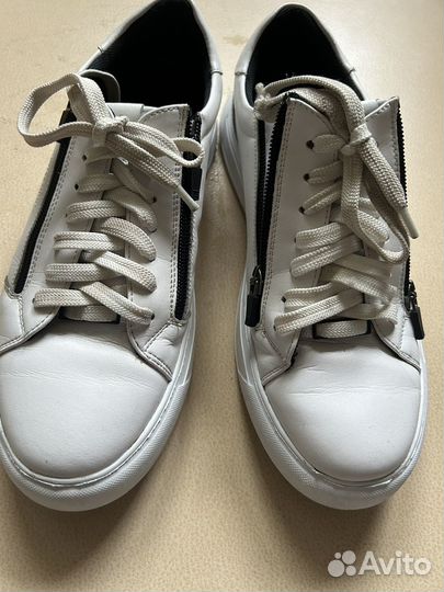 Мужские кожаные кеды 41