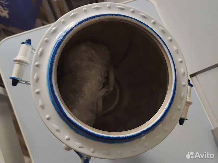 Самовар электрический новый гжель белая