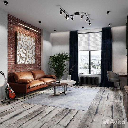 Керамогранит Lavelly Rustic Wood серый матовый 1200х600х8,5 мм (2 шт.1,44 кв.м)