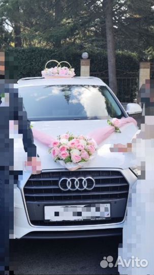 Свадебные украшения на машину