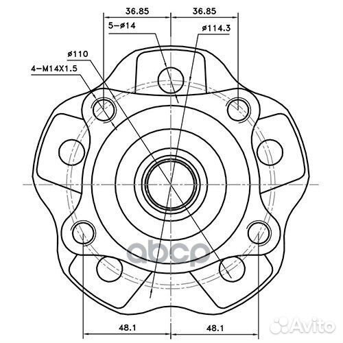 Ступица задняя Z89634R Zikmar